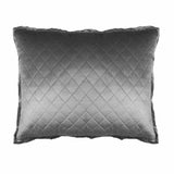 Standard Pillow - Chloe Steel Velvet by Lili Alessandra at Fig Linens and Home