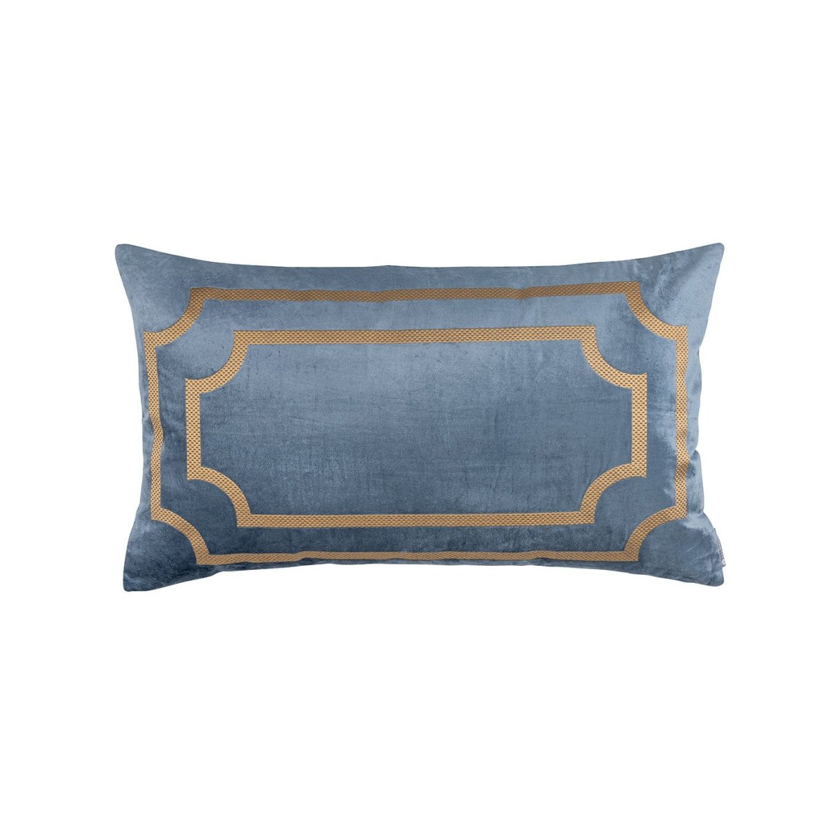 Soho Blue & Gold Antique Large Pillow by Lili Alessandra | Fig Linens