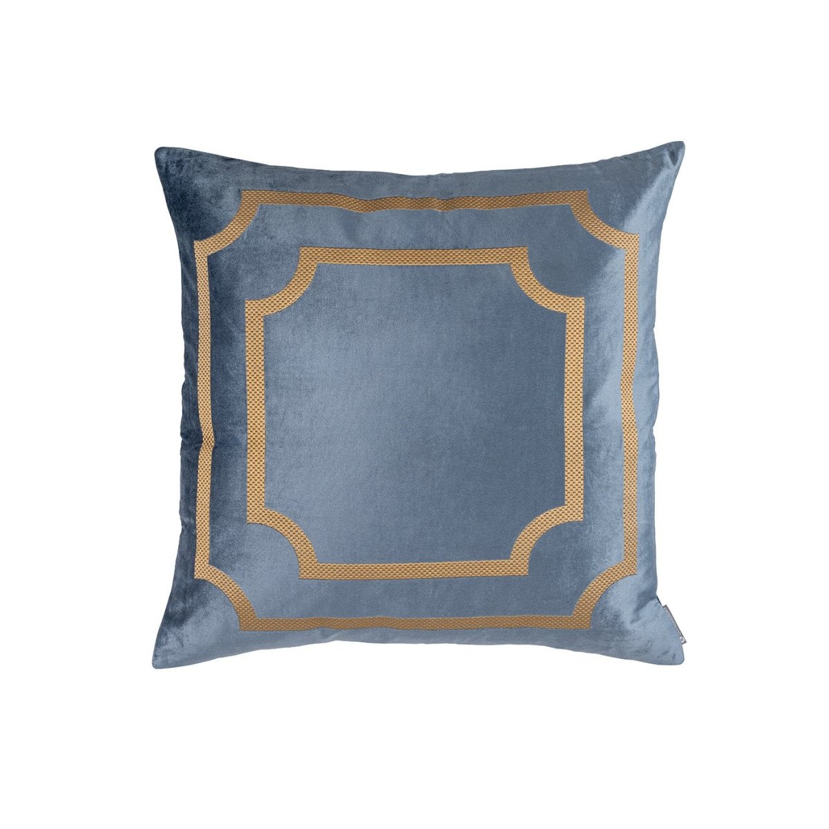 Soho Blue & Gold Antique Pillow by Lili Alessandra | Fig Linens 