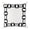 Lili Alessandra Peru Euro Border Pillow White / Black 28x28