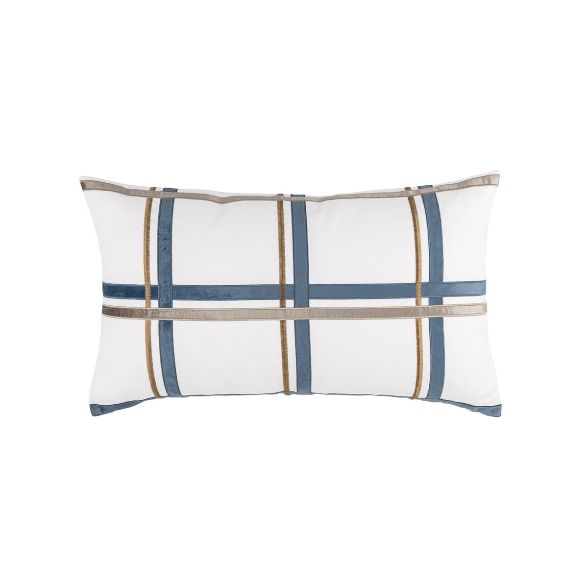 Oliver Smokey Blue & Fawn Large Pillow by Lili Alessandra | Fig Linens