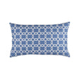 Lynx Azure & White Large Pillow by Lili Alessandra | Fig Linens