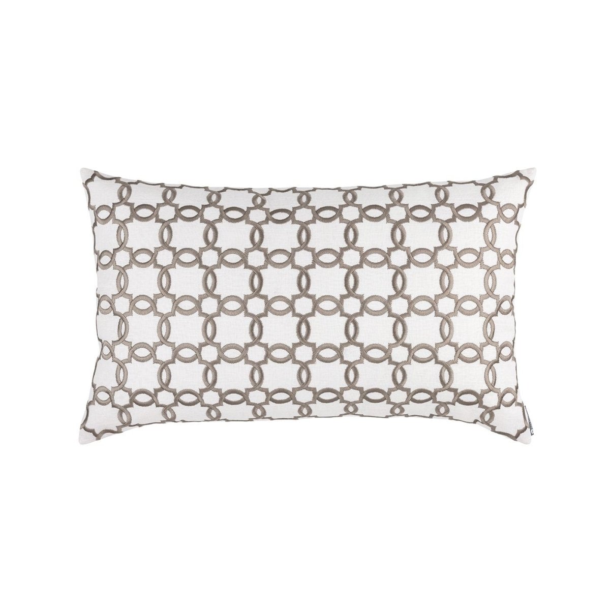 Lynx White & Dark Sand Large Pillow by Lili Alessandra | Fig Linens 