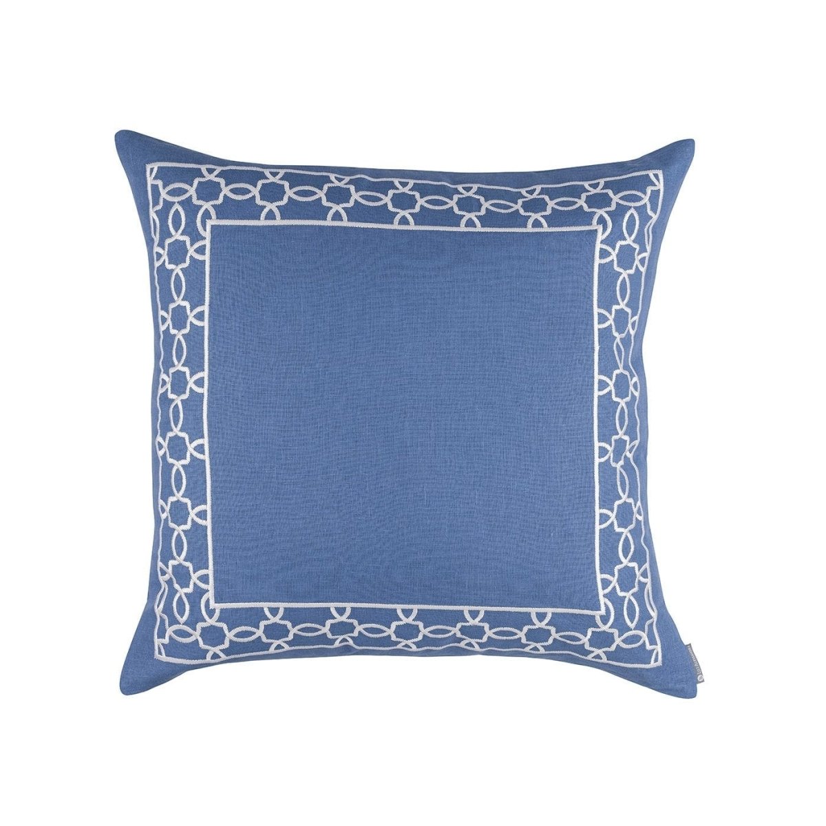 Lynx Azure & White Euro Pillow by Lili Alessandra | Fig Linens