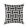 Lili Alessandra Tommy Square Pillow Ivory / Black 24x24