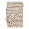 Pom Pom at Home JoJo - Oversized THROW 60" X 90" - IVORY/WALNUT - HANDWOVEN