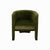 Barrel Chair Front - Worlds Away Lansky Olive Green Small Chair at Fig Linens and Home