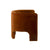 Barrel Chair Side - Worlds Away Lansky Rust Small Chair at Fig Linens and Home