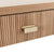 Larkin Desk in Natural Oak | Worlds Away Furniture - Fluted Drawer View - Fig Linens and Home