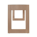 Larkin Desk in Natural Oak | Worlds Away Furniture - Side View - Fig Linens and Home