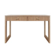 Larkin Desk in Natural Oak | Worlds Away Furniture - Front View - Fig Linens and Home
