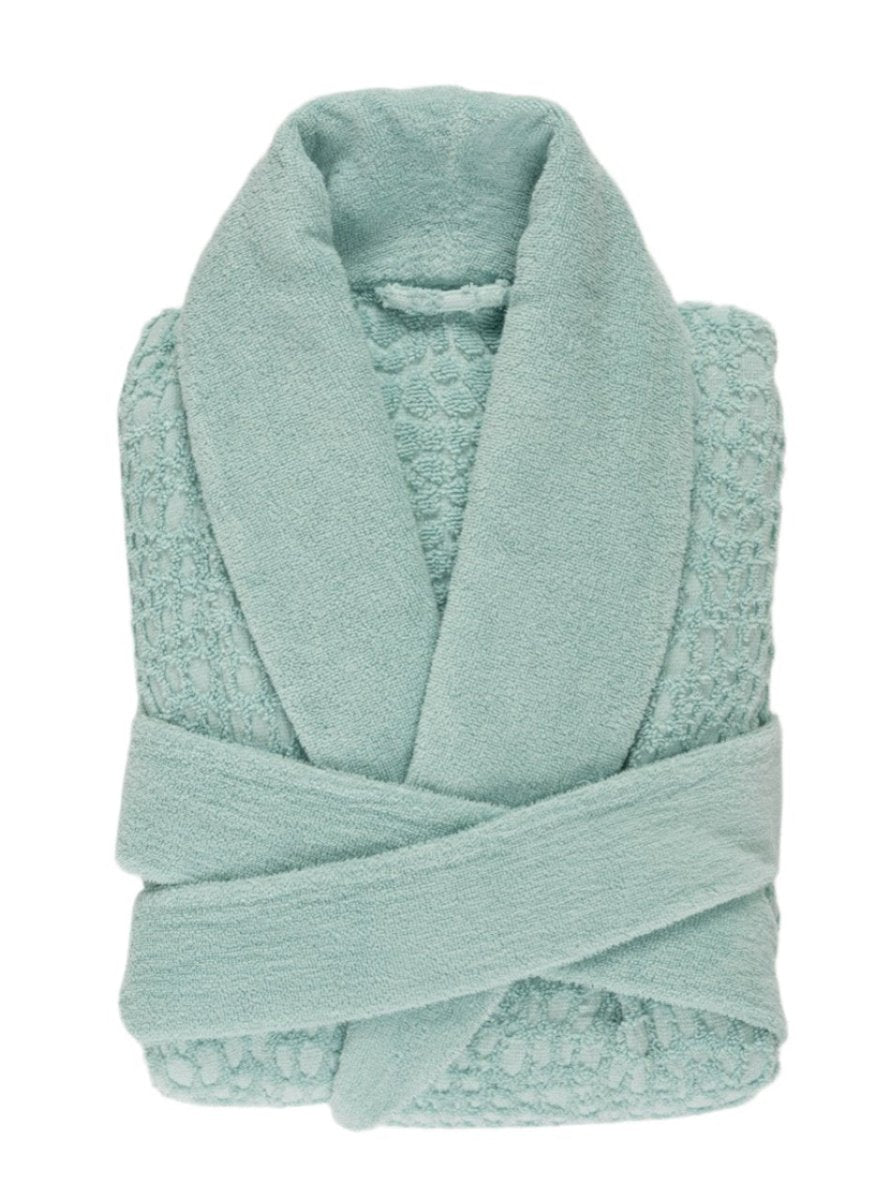 Luxury Robe - Abyss Lodge Bathrobe in Ice 235 at Fig Linens and Home