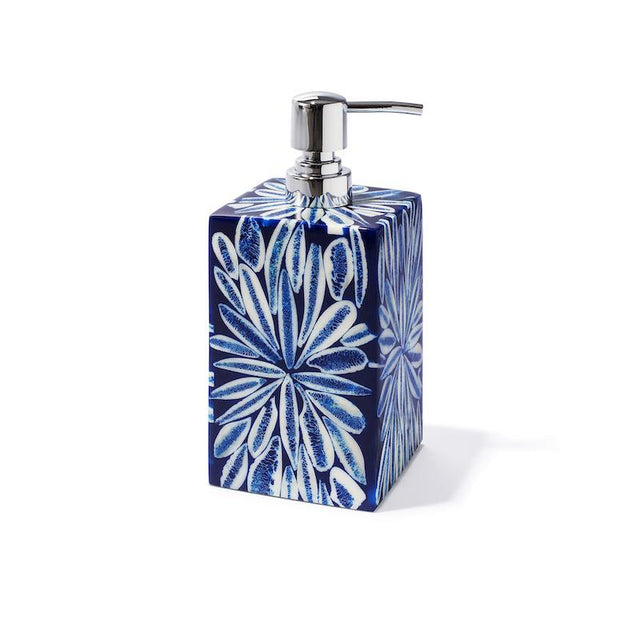Blue Almendro Lotion or Soap Dispenser | Ladorada at Fig Linens