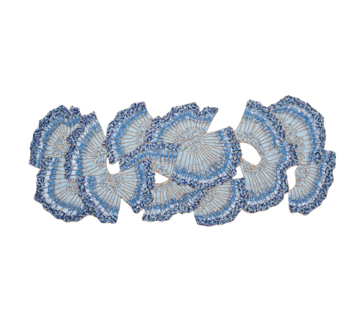 Lagoon Table Runner in Navy & Blue by Kim Seybert | Fig Linens and Home