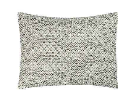Laksha Moss Quilted Pillow Shams by Matouk Schumacher at Fig Linens and Home
