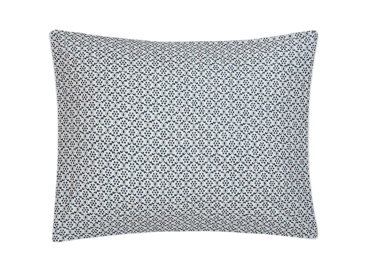 Laksha Indigo Pillow Shams by Matouk Schumacher at Fig Linens and Home