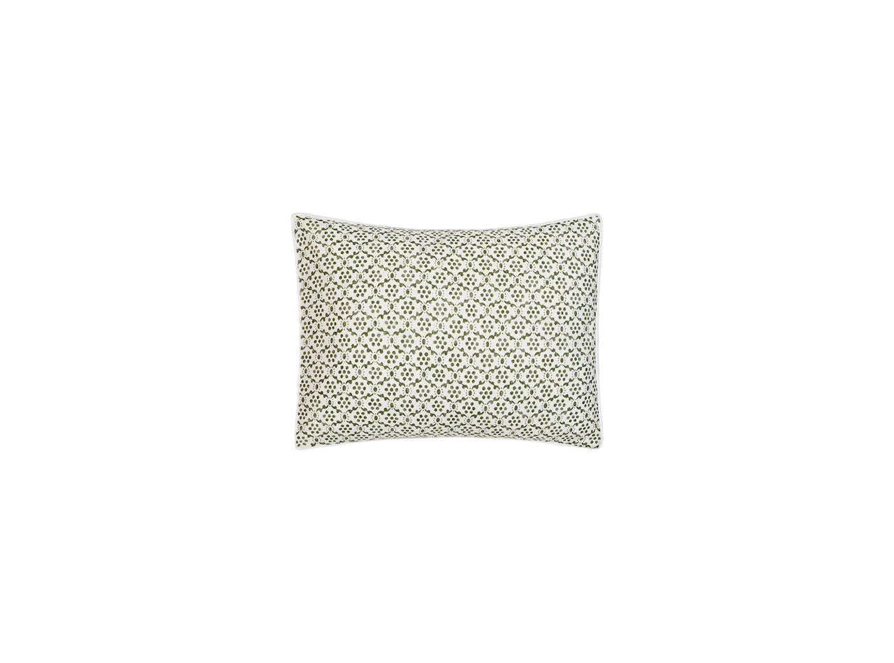 Boudoir Sham - Laksha Moss Pillow Shams by Matouk Schumacher at Fig Linens and Home