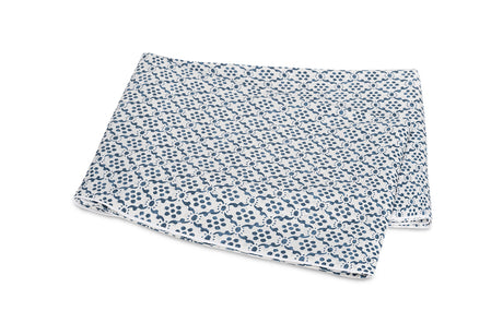 Flat Sheet - Laksha Indigo Top Sheet by Matouk Schumacher at Fig Linens and Home