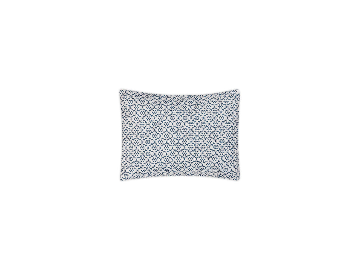 Quilted Boudoir Sham - Laksha Indigo Pillow Shams by Matouk Schumacher at Fig Linens and Home