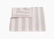 Lana Stripe Café au Lait Duvet Cover | Matouk at Fig Linens and Home