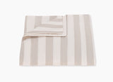 Lana Stripe Café au Lait Duvet Cover | Matouk at Fig Linens and Home