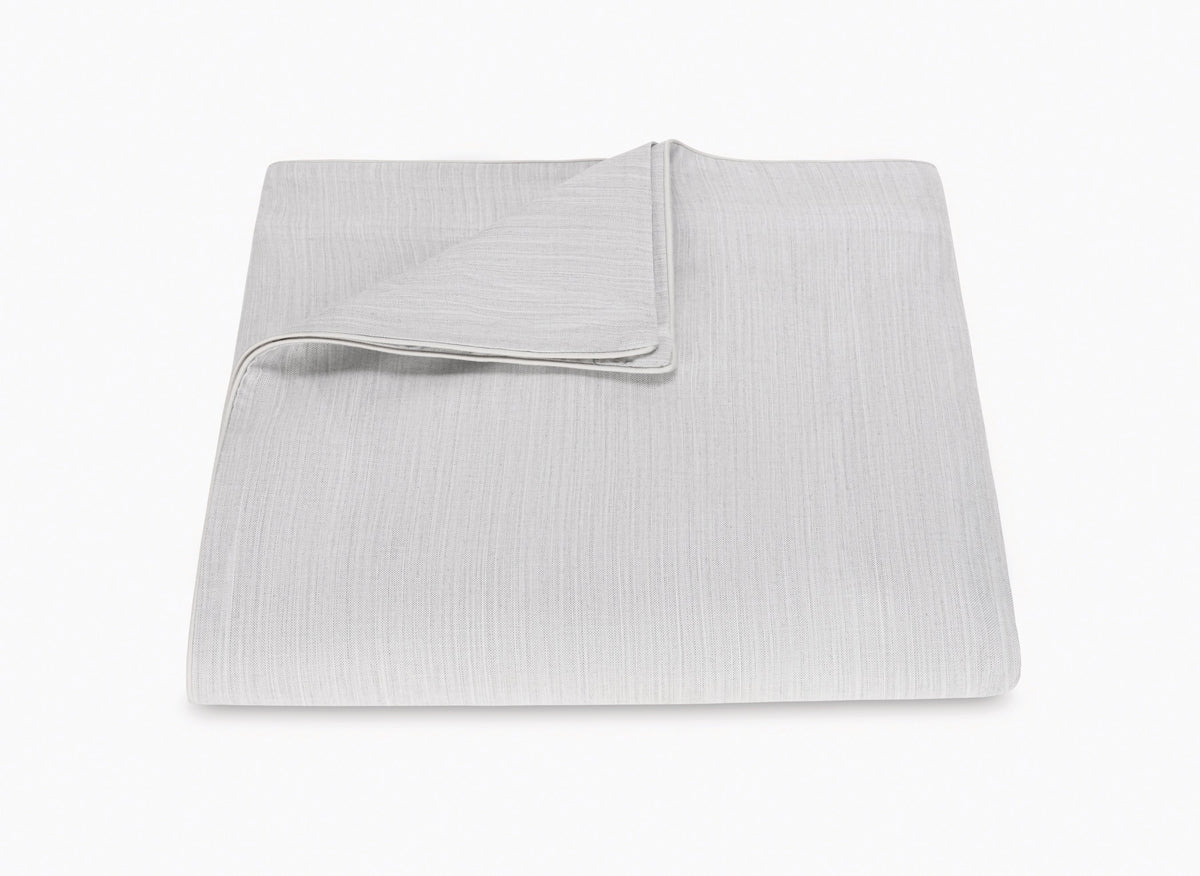 Lana Melange Silver Duvet Cover | Matouk at Fig Linens and Home