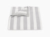 Lana Stripe Silver Duvet Cover | Matouk at Fig Linens and Home