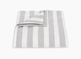 Lana Stripe Silver Duvet Cover | Matouk at Fig Linens and Home