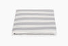 Lana Stripe Silver Fitted Sheet | Matouk at Fig Linens and Home
