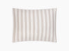 Lana Stripe Café au Lait Sham | Matouk at Fig Linens and Home