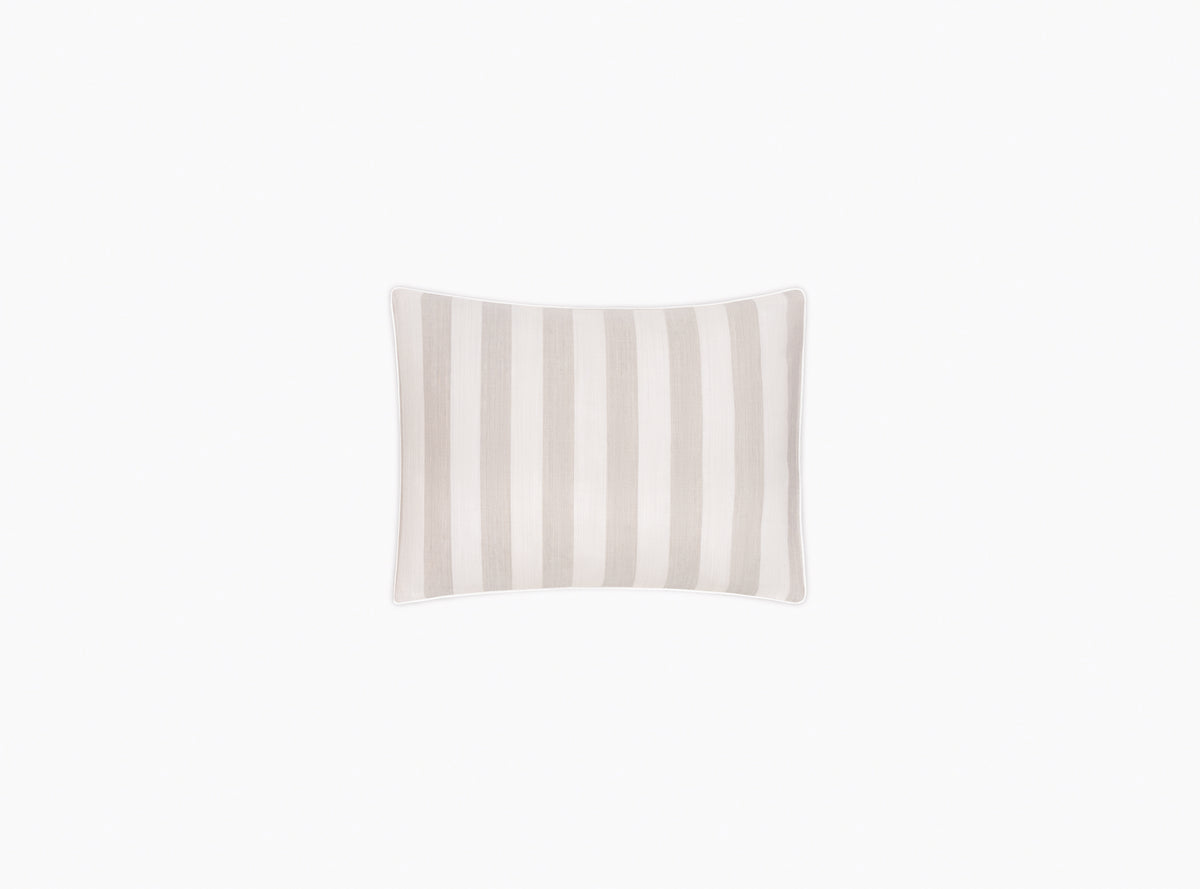 Lana Stripe Café au Lait Boudoir Sham | Matouk at Fig Linens and Home