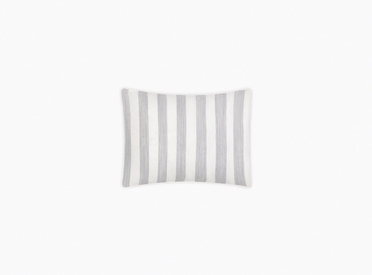 Lana Stripe Silver Boudoir Sham | Matouk at Fig Linens and Home
