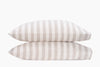 Lana Stripe Café au Lait Pillowcase - Pair | Matouk at Fig Linens and Home