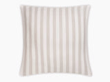 Lana Stripe Café au Lait Euro Sham | Matouk at Fig Linens and Home