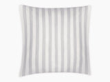 Lana Stripe Silver Euro Sham | Matouk at Fig Linens and Home