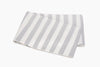 Lana Stripe Silver Flat Sheet | Matouk at Fig Linens and Home