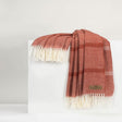 Spicy Orange Stripe Herringbone Throw by Lands Downunder at Fig Linens and Home