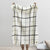Lands Downunder Blanket - Light Gray and Graphite Tattersall Plaid Throw at Fig Linens and Home