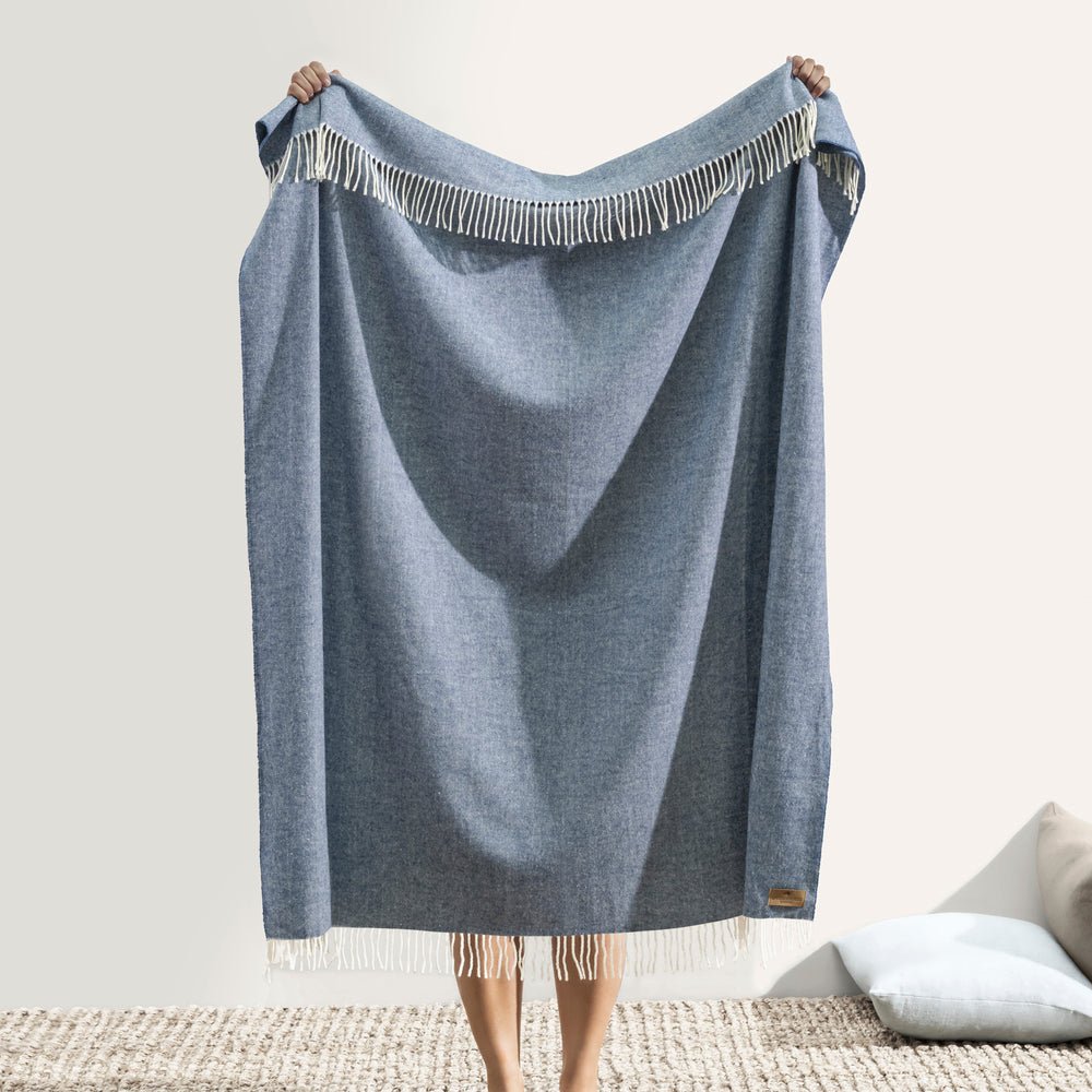 Under Throw Italian Herringbone Harbor Throw | Lands Downunder throw blankets – FIG ...