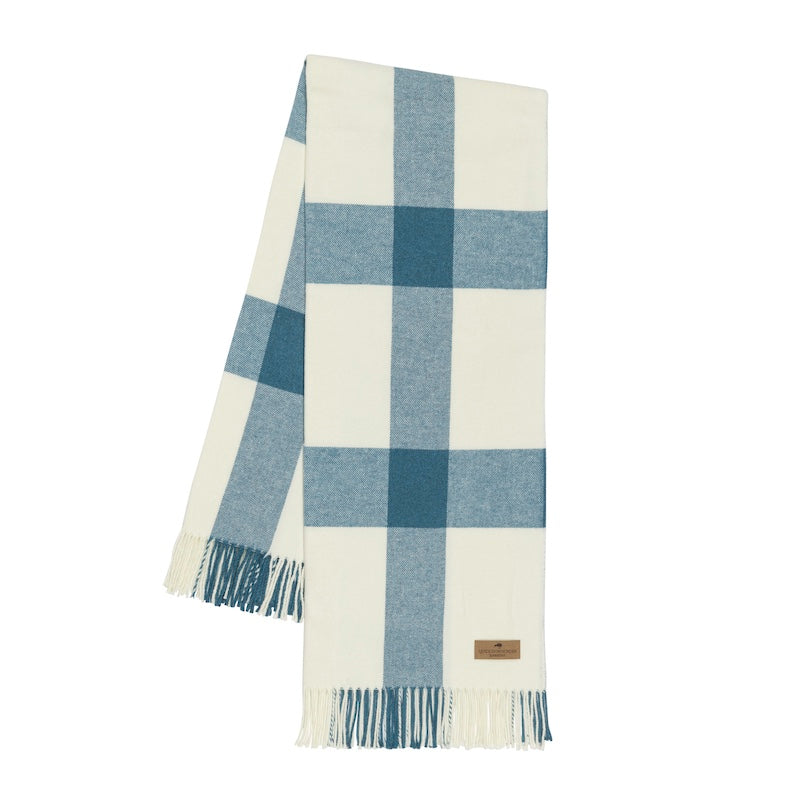 Lake Wellington Plaid Throw by Lands Downunder at Fig Linens and Home