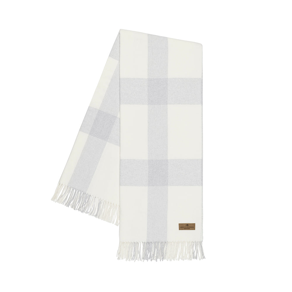 Silver Wellington Plaid Throw by Lands Downunder at Fig Linens and Home