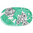 escapade tropicale green tray by le jacquard français