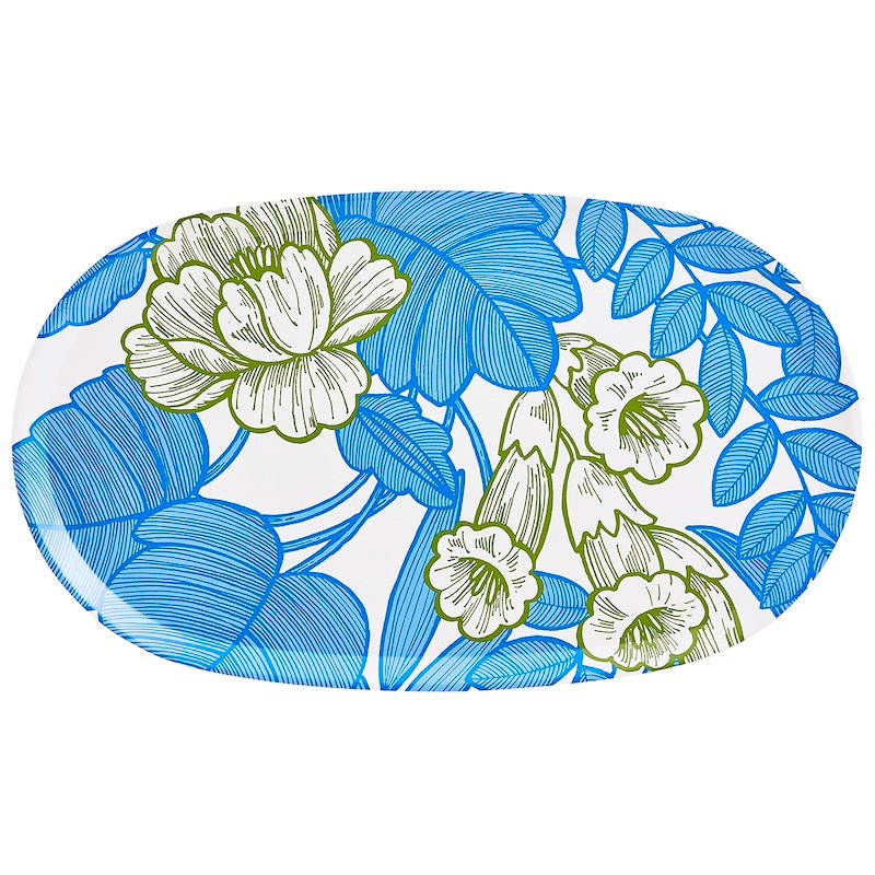 escapade tropicale blue tray by le jacquard français 2