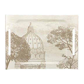 Tray - Symphonie Baroque Beige Tray at Fig Linens and Home