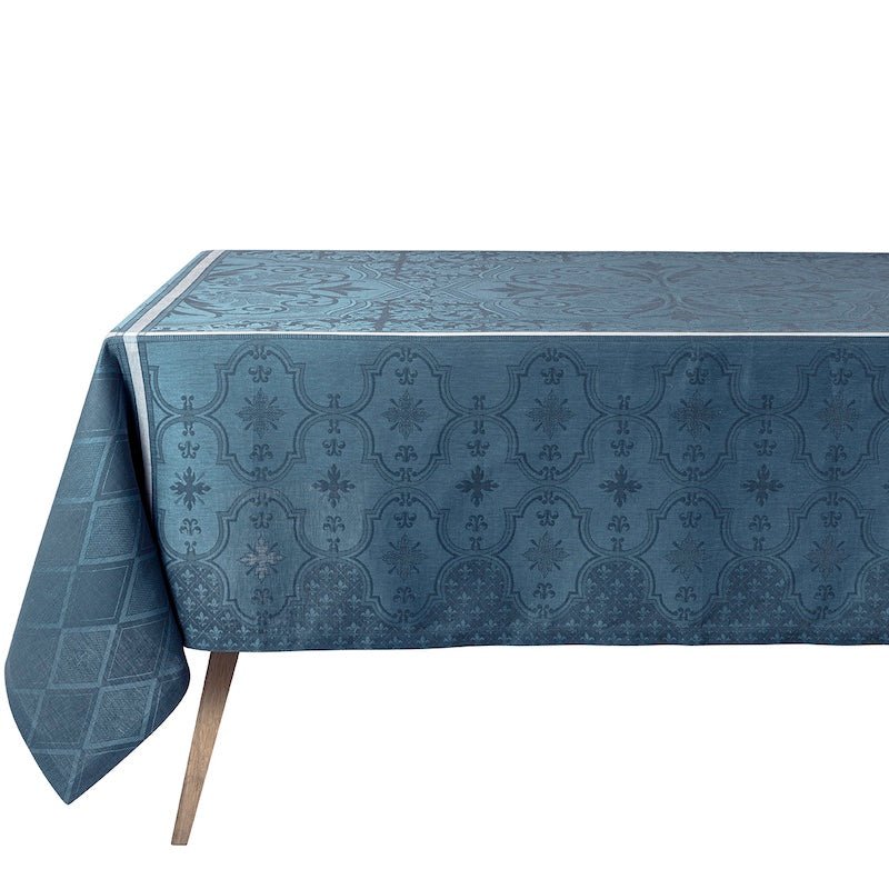 Tablecloth - Armoiries Cerulean Blue Table Linens by Le Jacquard Français