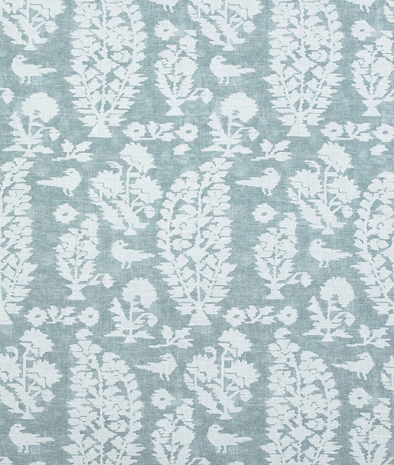 Allaire Aqua Bedding Swatch from Legacy Home - Thibaut Fabrics Chestnut Hill Collection