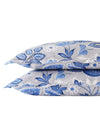 Indienne Hazel Blue Bedding by Legacy Home made from Thibaut Anna French Fabric at Fig Linens & Home