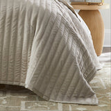 Urban Bamboo Mushroom Quilt - Lili Alessandra Quilted Coverlet at Fig Linens and Home 3