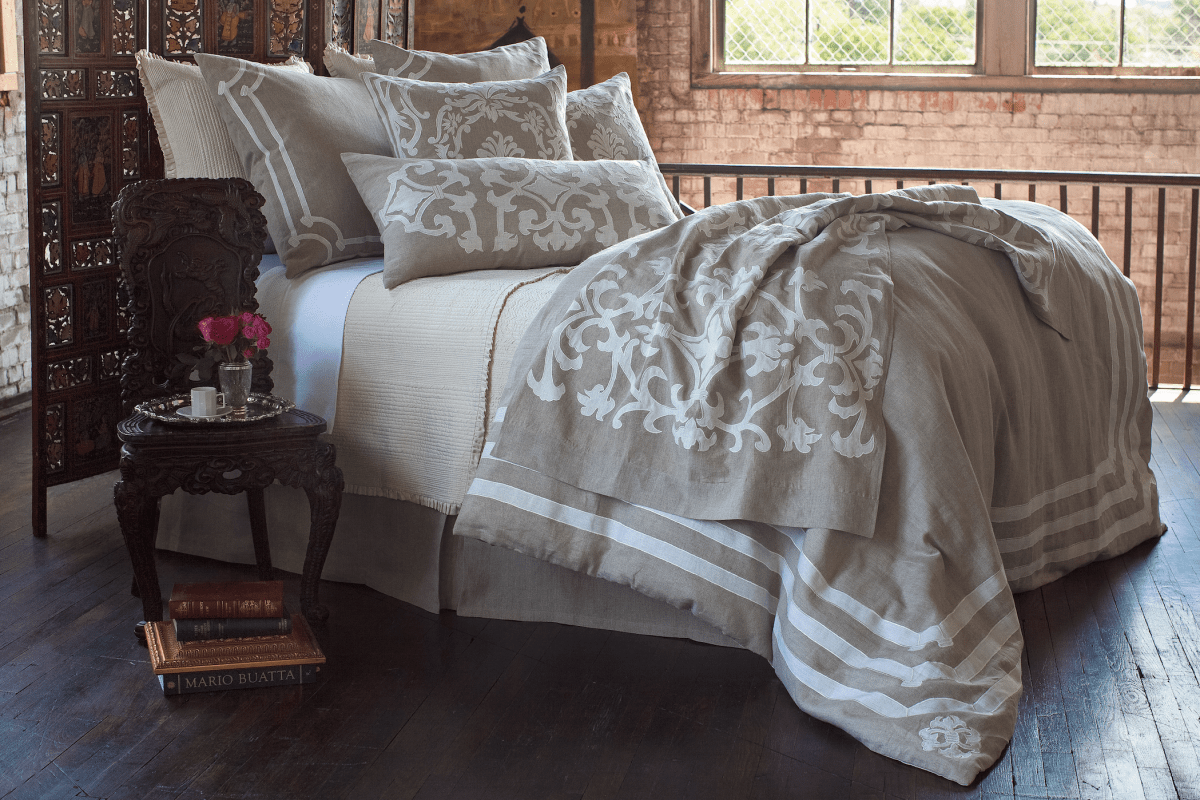 Angie Natural Linen Bedding - Lili Alessandra at Fig Linens