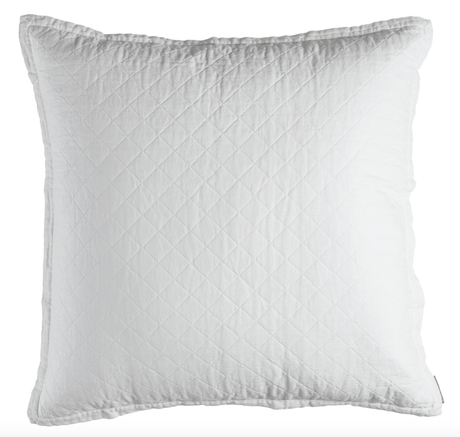 Lili Alessandra Emily White European Pillow